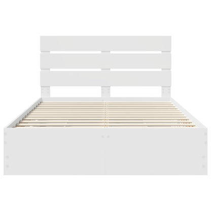 Struttura del letto Bianco 140 x 190 cm Legno Ingegnerizzato | homemem39