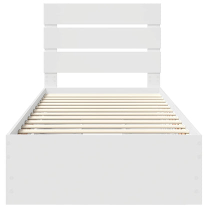 Struttura del letto Bianco 90 x 190 cm Legno Ingegnerizzato | homemem39