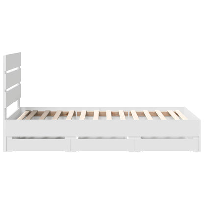 Struttura del letto Bianco 75 x 190 cm Legno Ingegnerizzato | homemem39