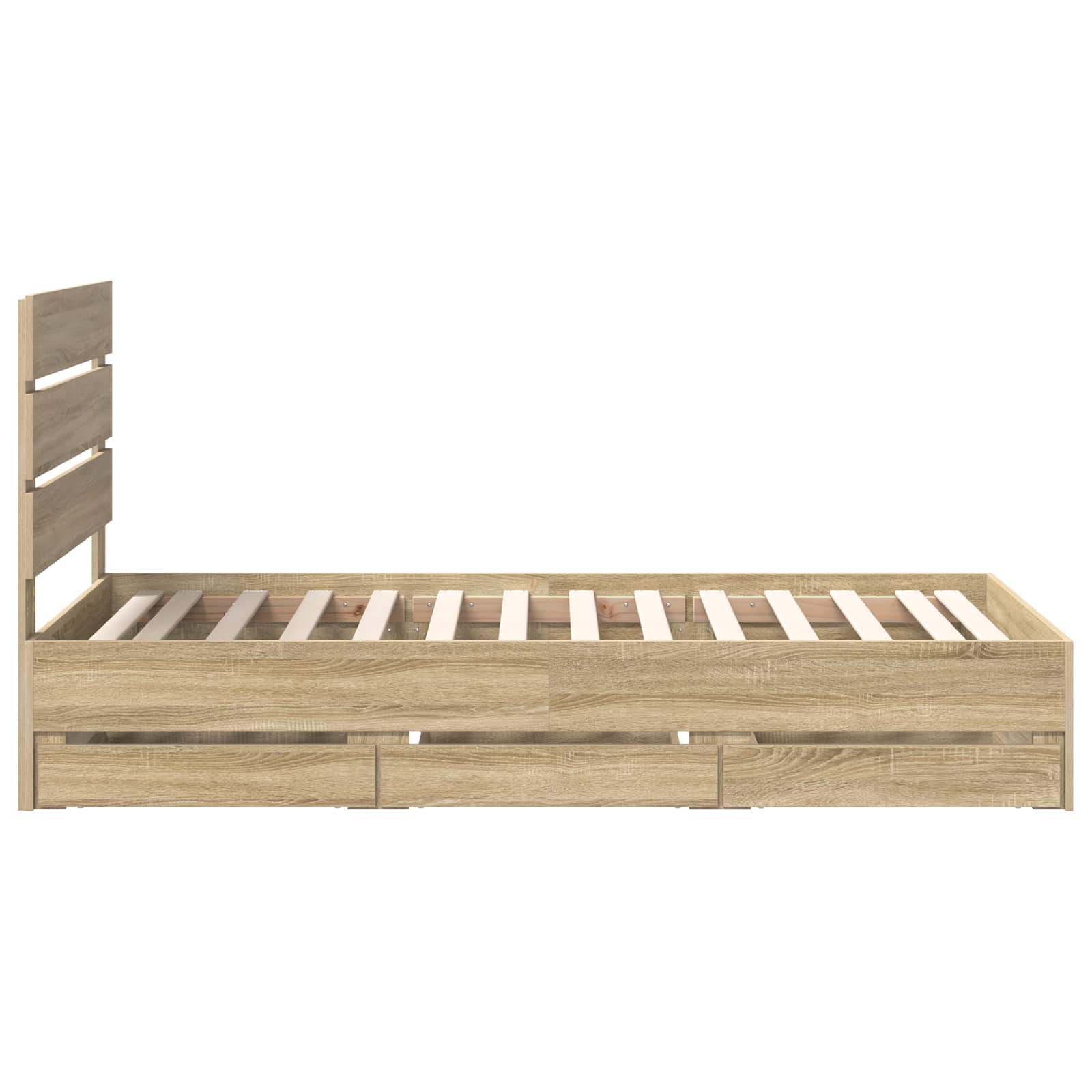 Struttura del letto con cassetto Rovere Sonoma 75 x 190 cm | homemem39