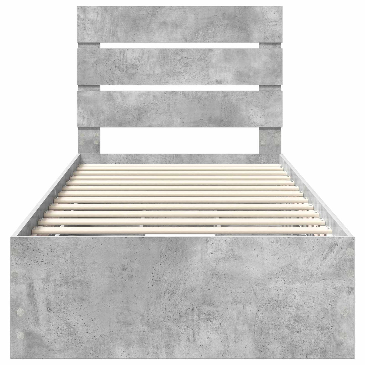 Struttura del letto con cassetto Grigio cemento 75 x 190 cm | homemem39