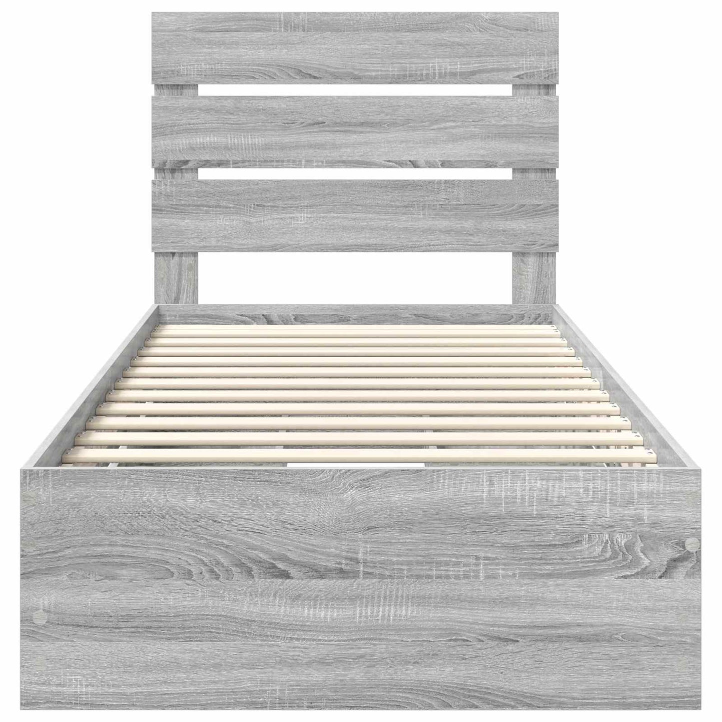 Struttura del letto con cassetto Grigio Sonoma 75 x 190 cm | homemem39