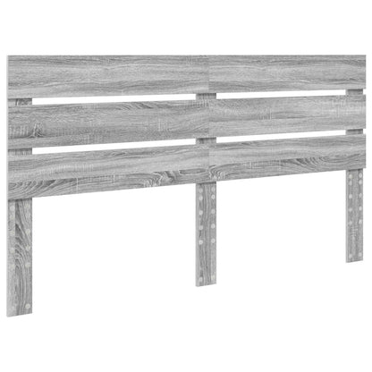 Letto con Contenitore con testiera Grigio Sonoma 180 x 200 cm