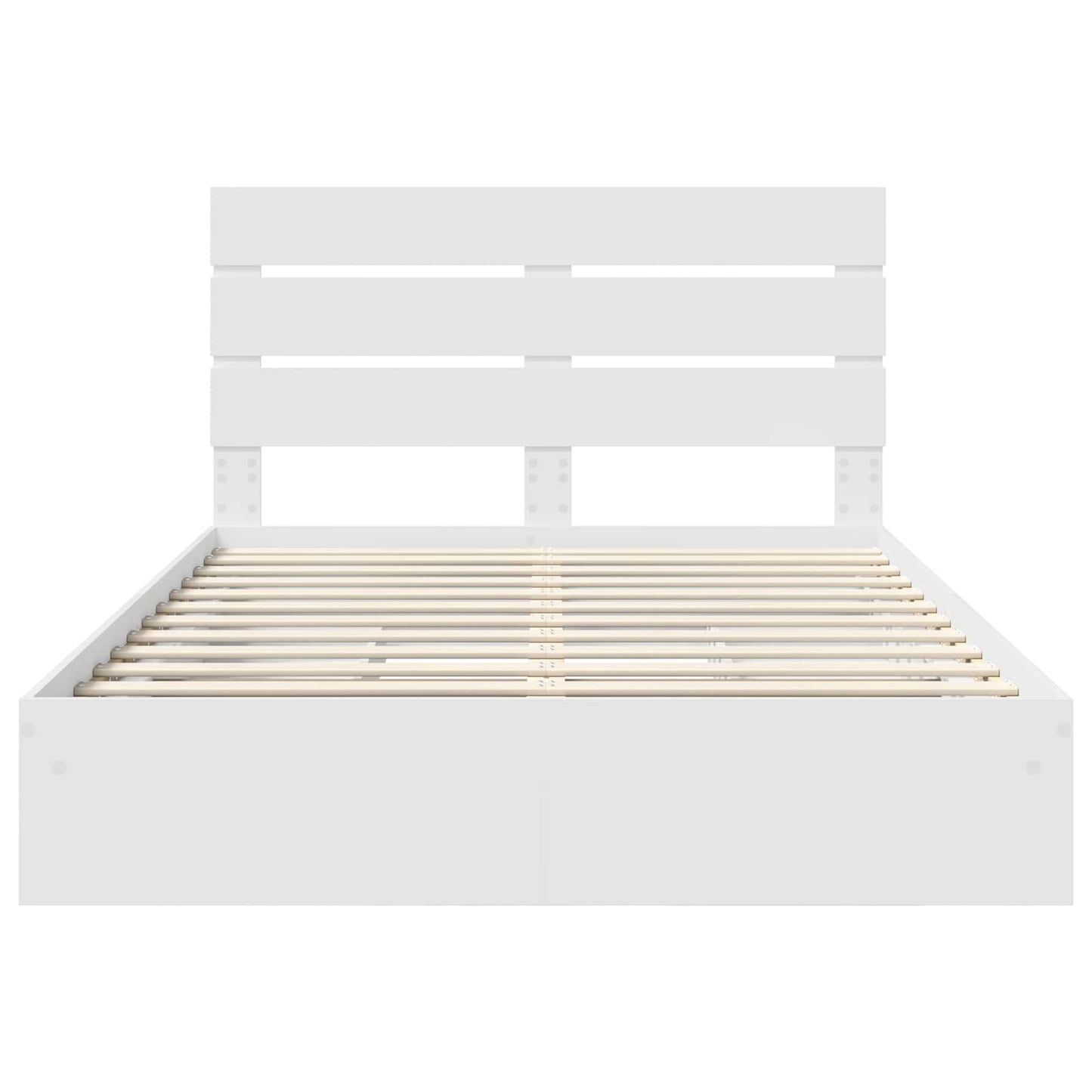 Letto con Contenitore Bianco 140 x 200 cm Legno multistrato | homemem39