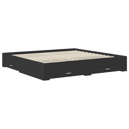 Struttura del letto con cassetto Rovere Sonoma 200 x 200 cm | homemem39
