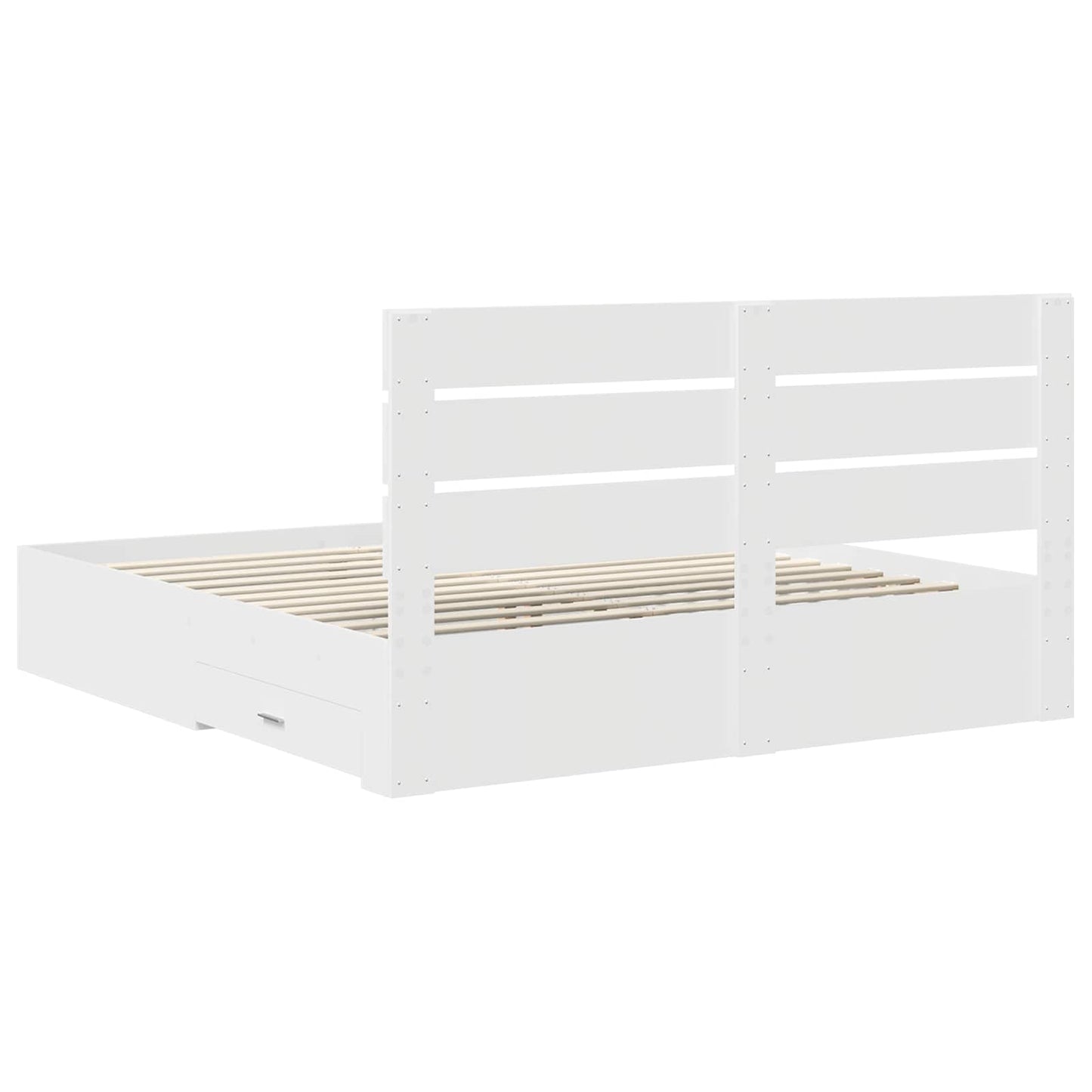 Struttura del letto Bianco 180 x 200 cm Legno multistrato
