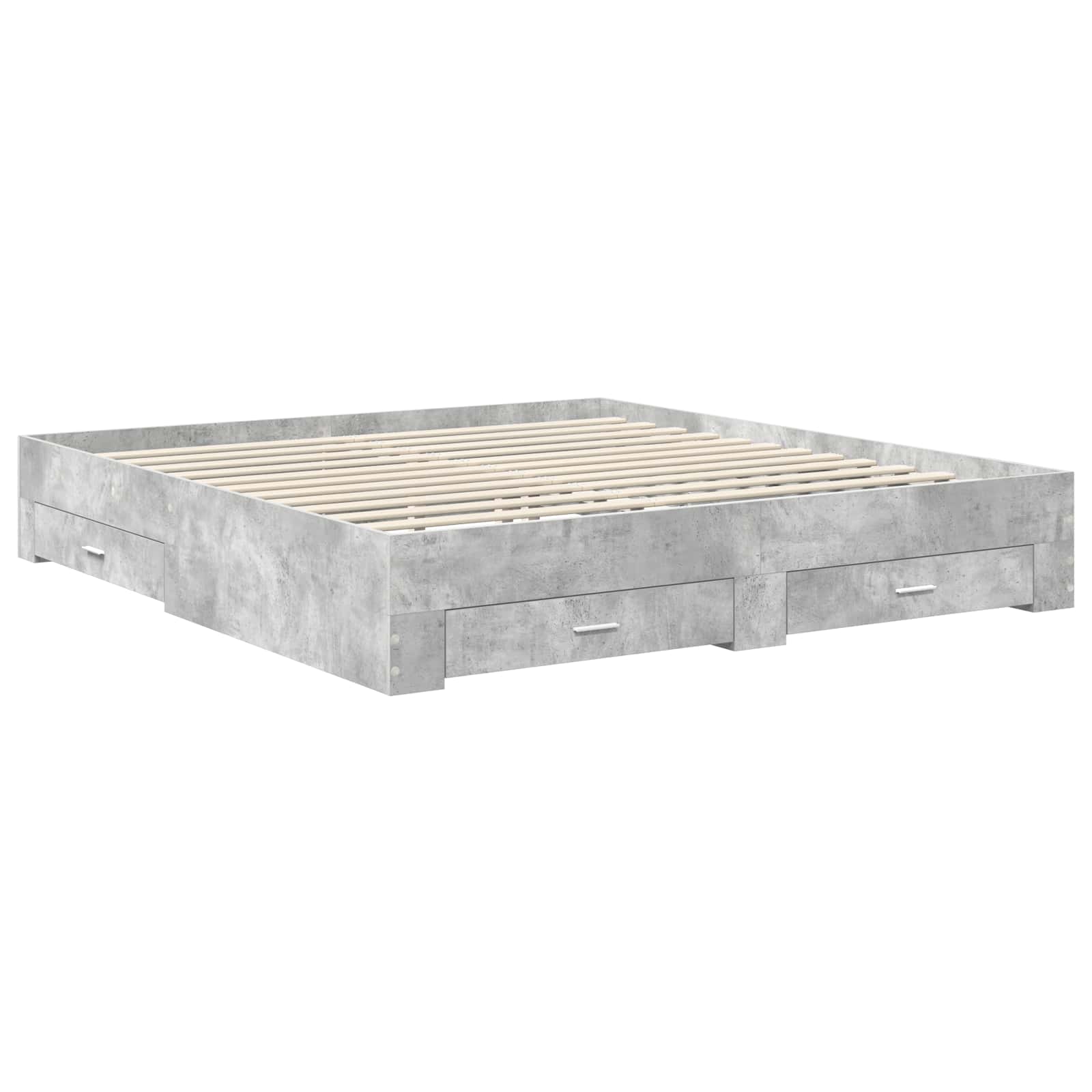 Struttura del letto con cassetto Grigio cemento 180 x 200 cm | homemem39