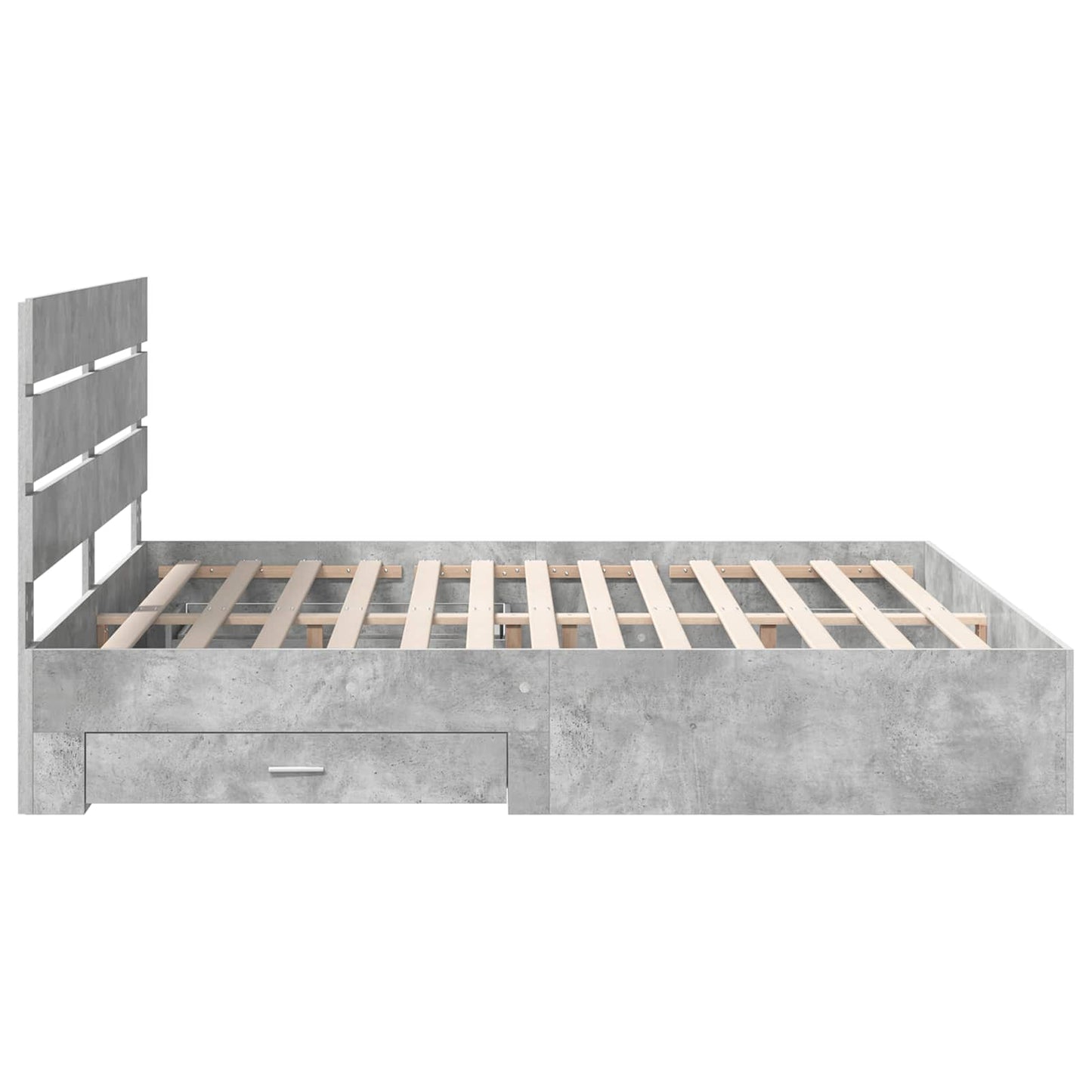 Struttura del letto con cassetto Grigio cemento 180 x 200 cm | homemem39