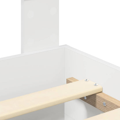Struttura del letto Bianco 160 x 200 cm Legno multistrato