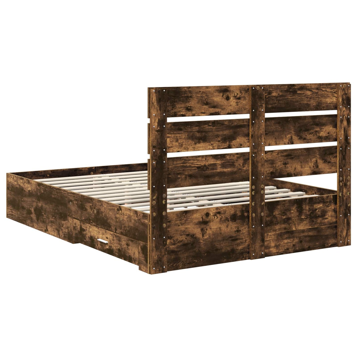 Struttura del letto Rovere fumé 140 x 200 cm Legno multistrato