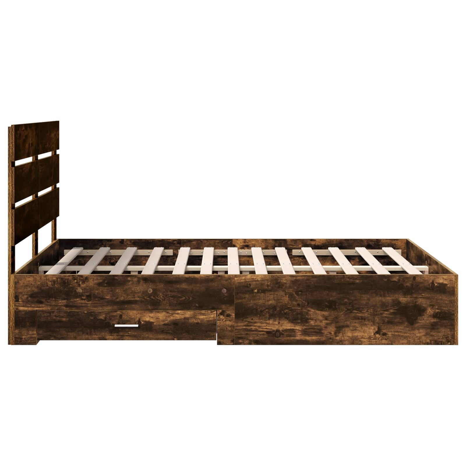Struttura del letto Rovere fumé 140 x 190 cm Legno multistrato | homemem39