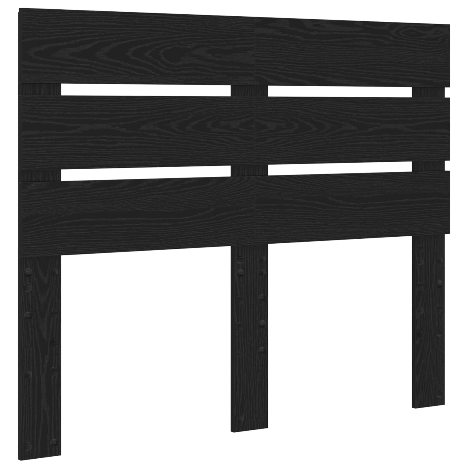 Struttura del letto Rovere Nero 135 x 190 cm Legno multistrato | homemem39