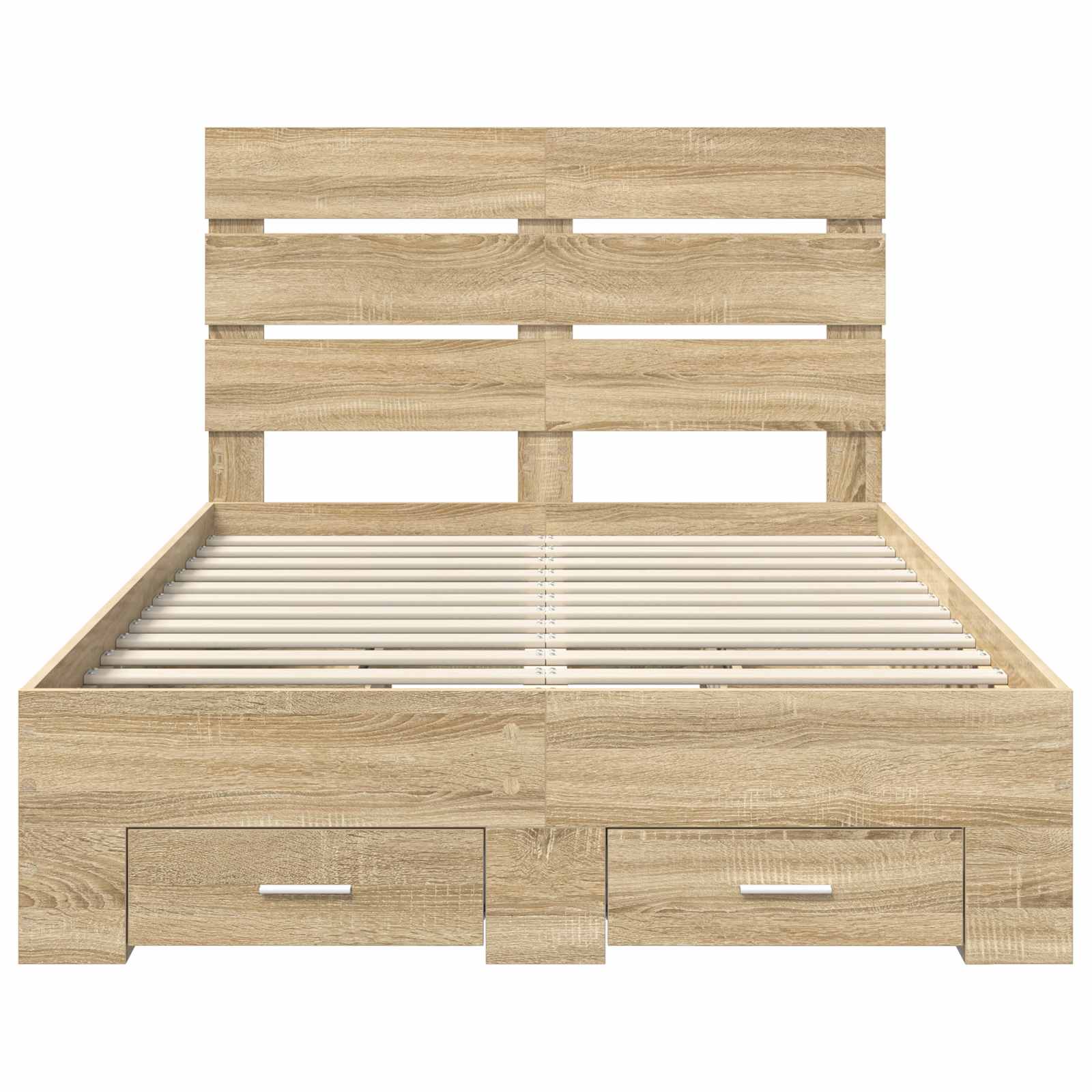 Struttura del letto con cassetto Rovere Sonoma 135 x 190 cm | homemem39