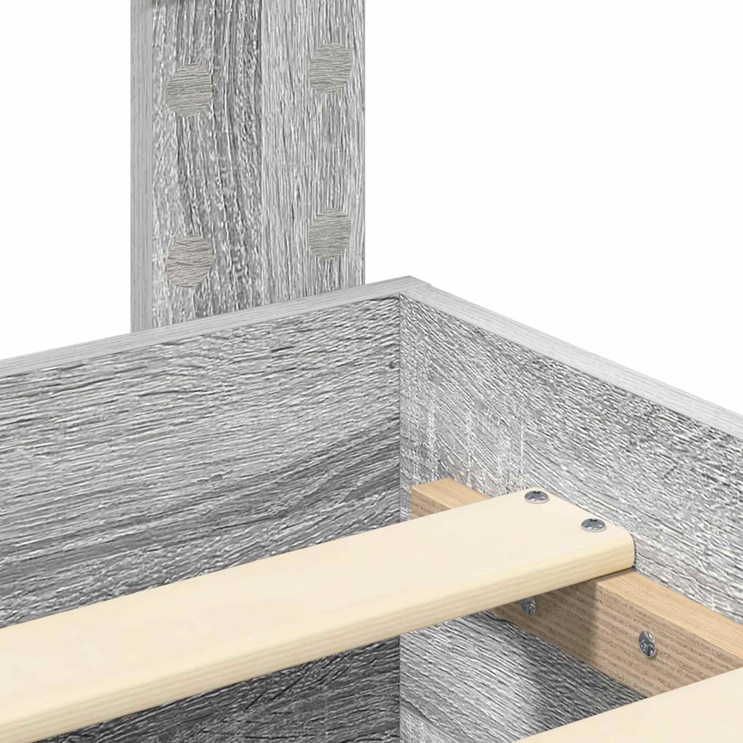Struttura del letto con cassetto Grigio Sonoma 135 x 190 cm