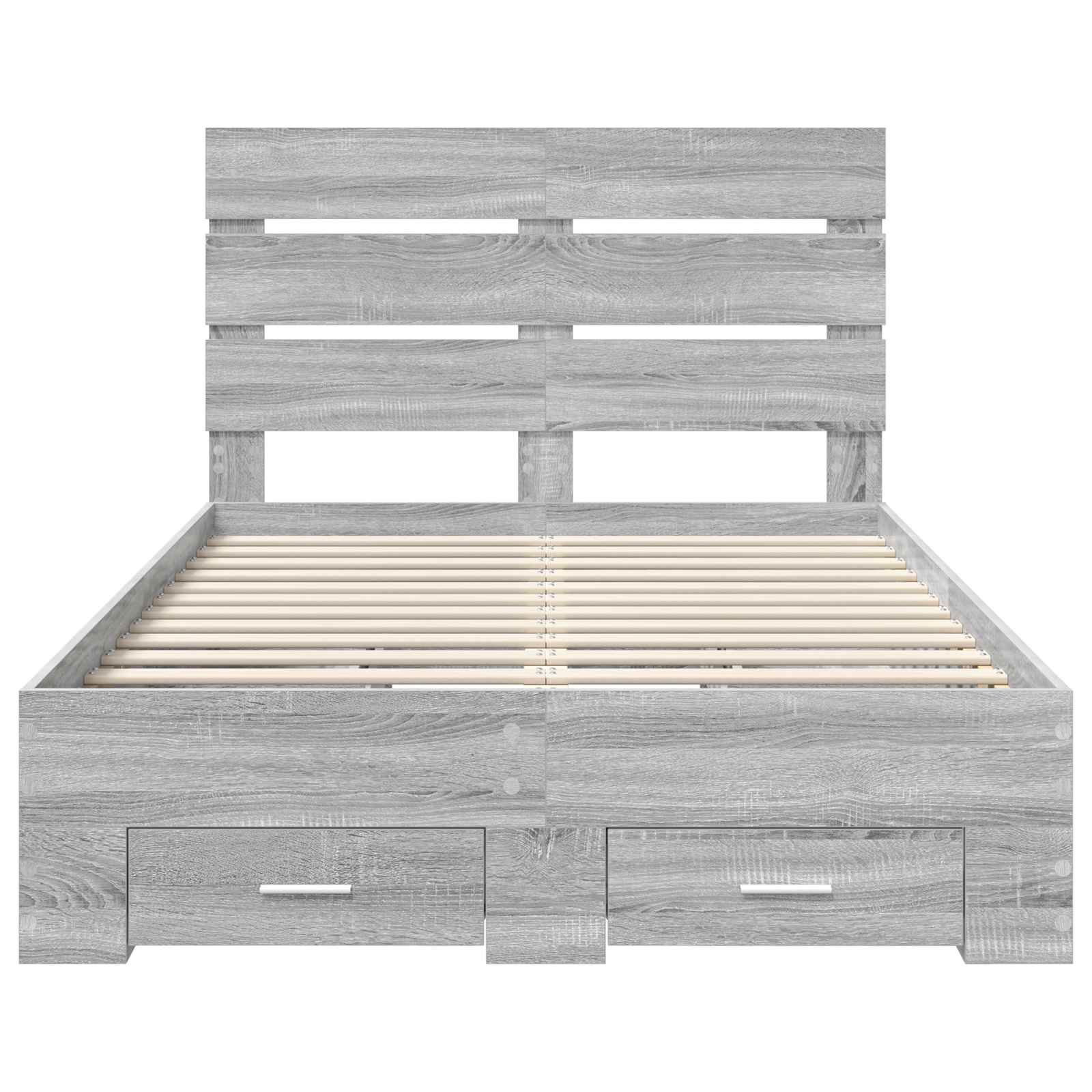 Struttura del letto con cassetto Grigio Sonoma 135 x 190 cm | homemem39