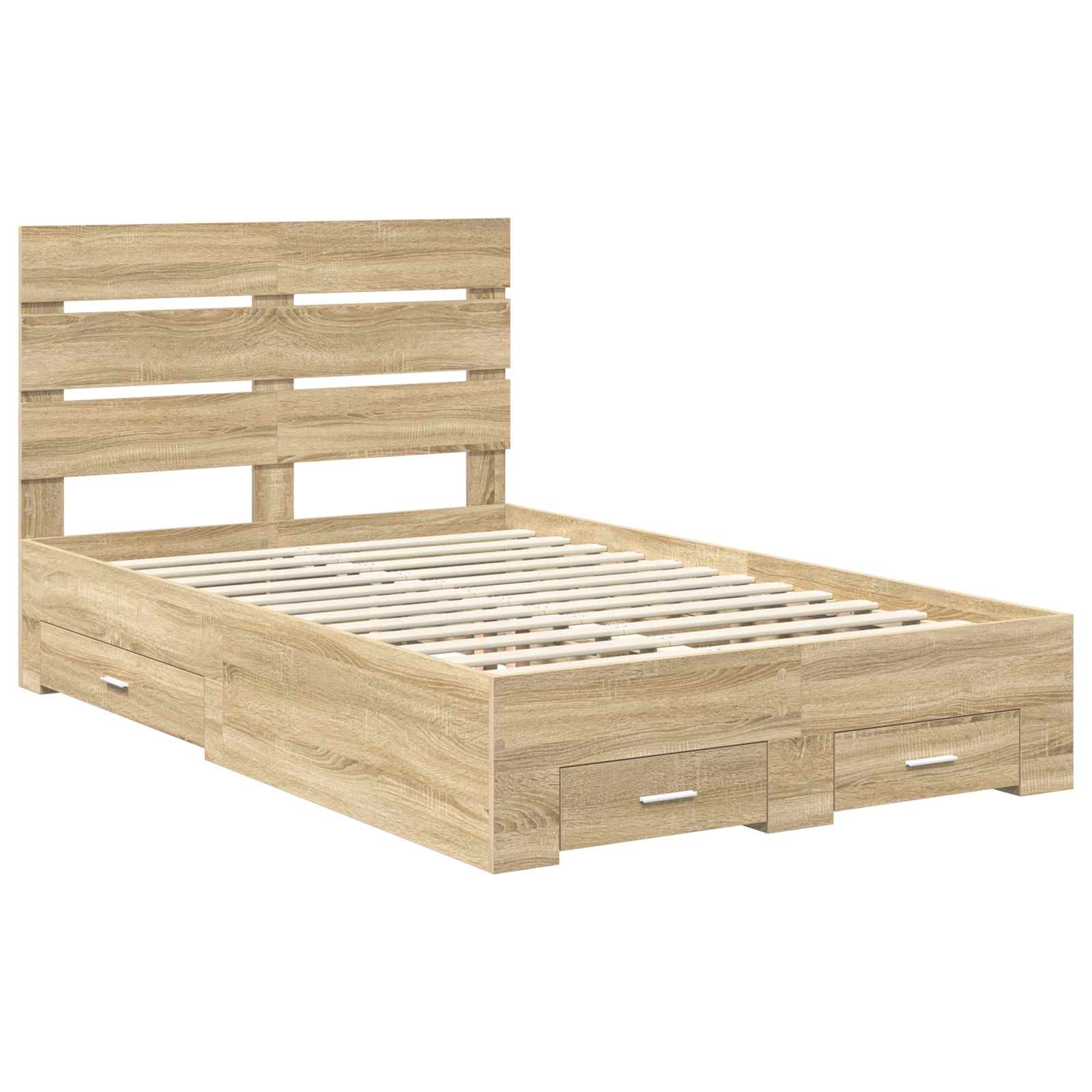 Struttura del letto con cassetto Rovere Sonoma 120 x 200 cm | homemem39