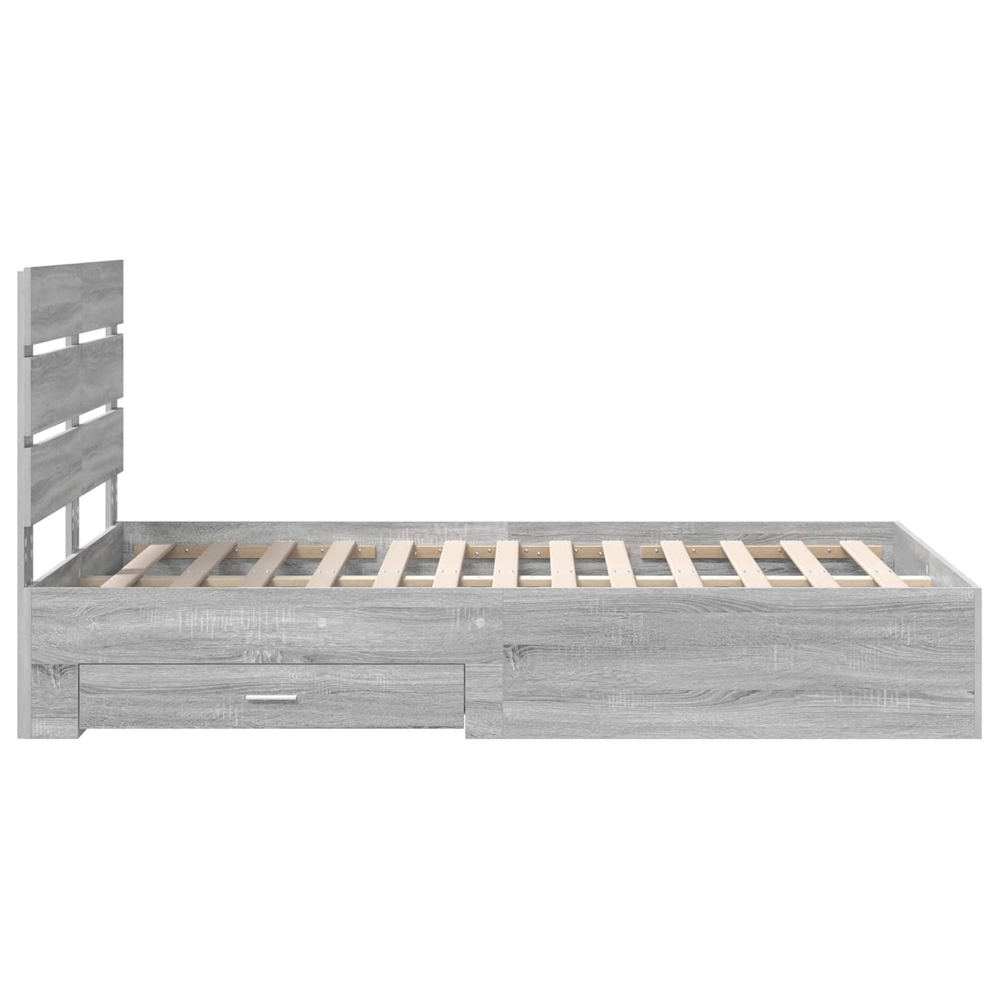 Struttura del letto con cassetto Grigio Sonoma 120 x 200 cm | homemem39