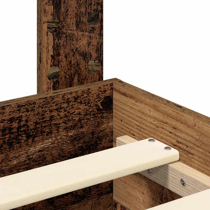Struttura del letto con cassetto Legno vecchio 120 x 190 cm