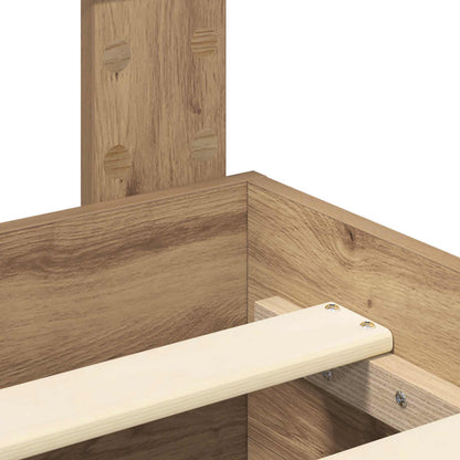 Struttura del letto Rovere artigianale 120 x 190 cm
