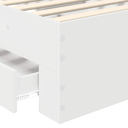 Struttura del letto Bianco 100 x 200 cm Legno multistrato