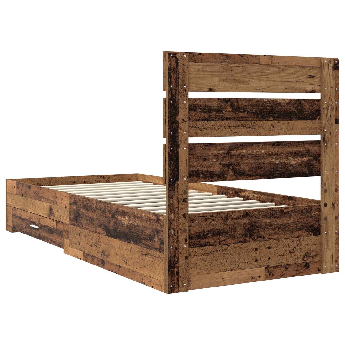 Struttura del letto Legno vecchio 90 x 200 cm Legno multistrato