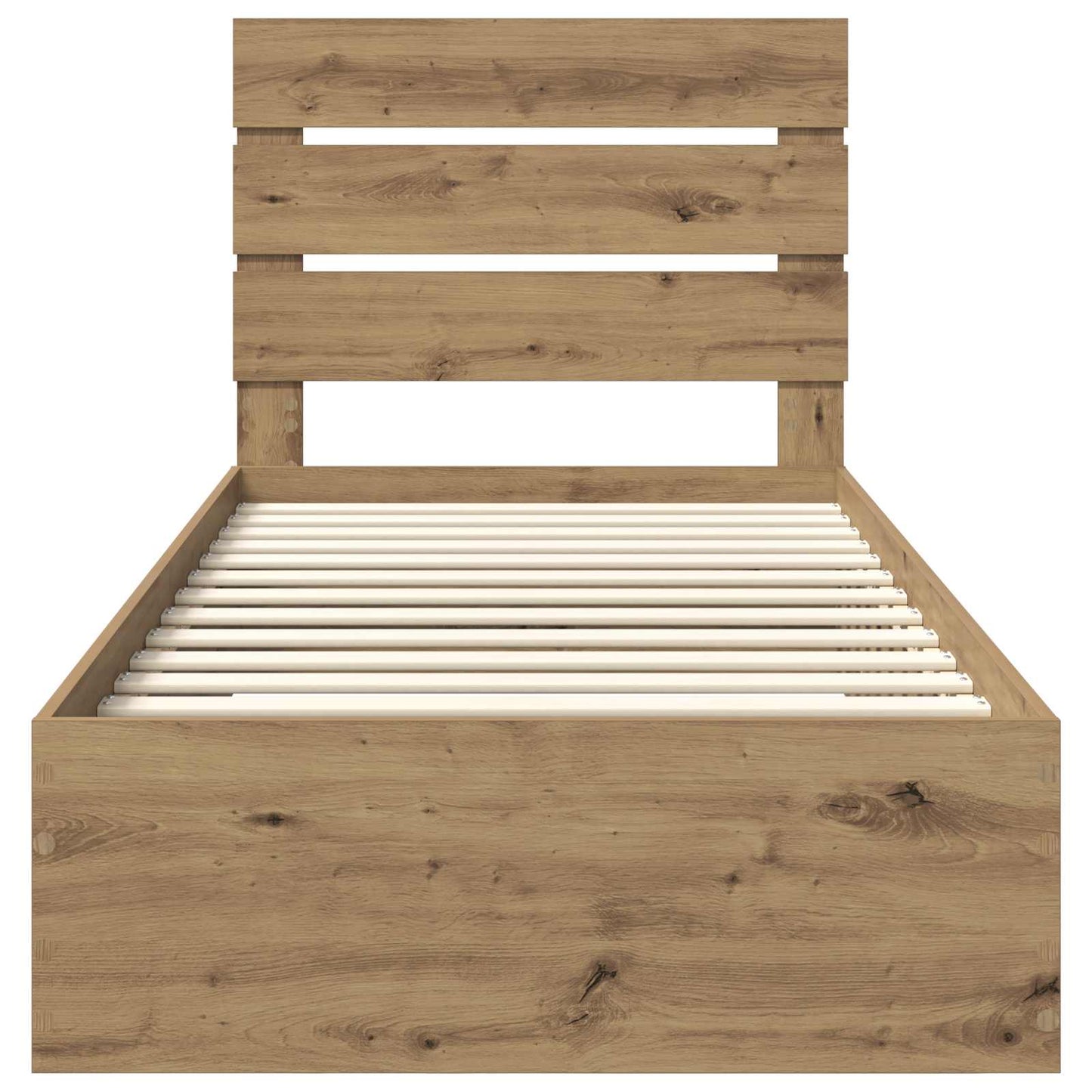 Struttura del letto con cassetto Rovere artigianale 90 x 200 cm