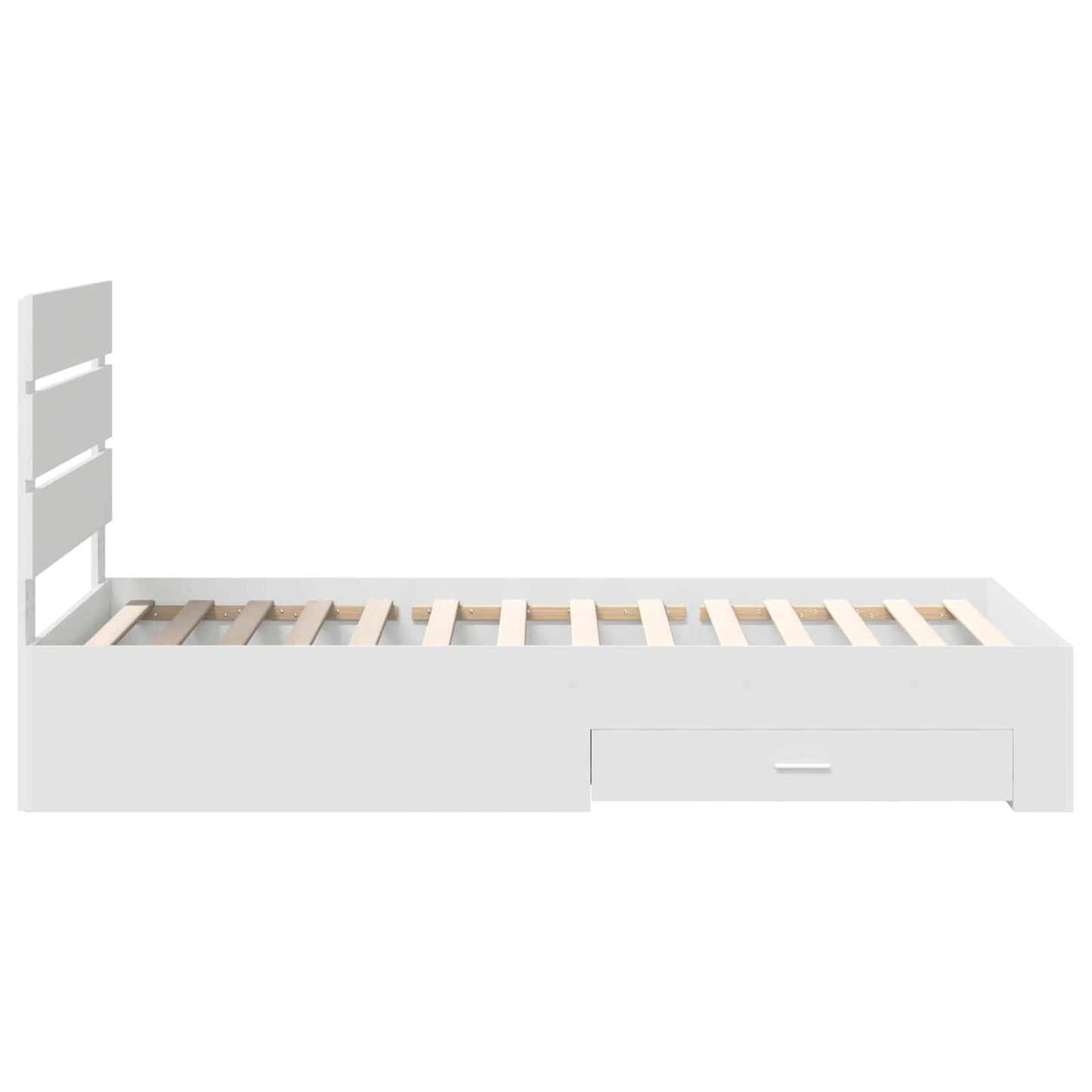Struttura del letto Bianco 90 x 190 cm Legno multistrato | homemem39