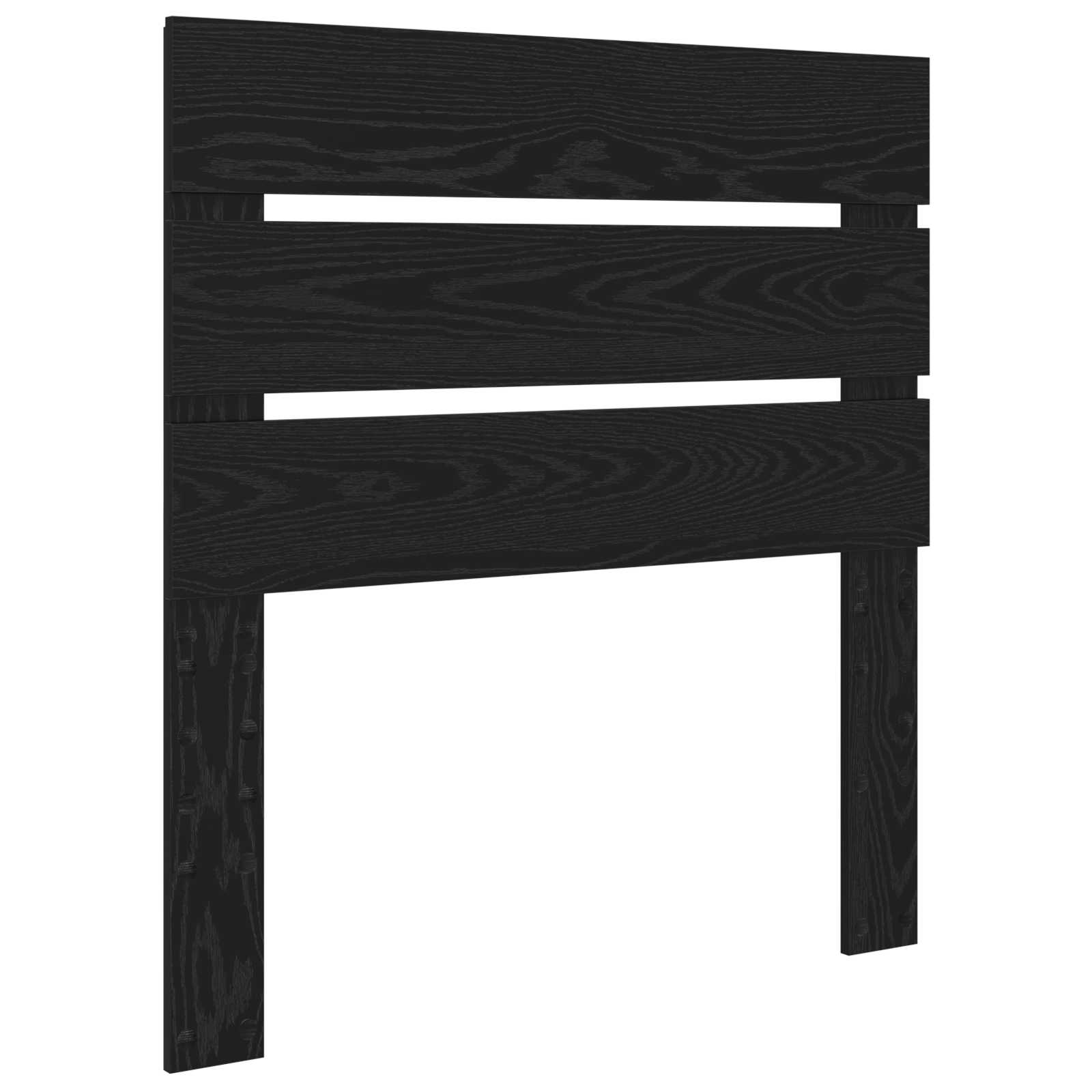 Struttura del letto Rovere Nero 90 x 190 cm Legno multistrato | homemem39