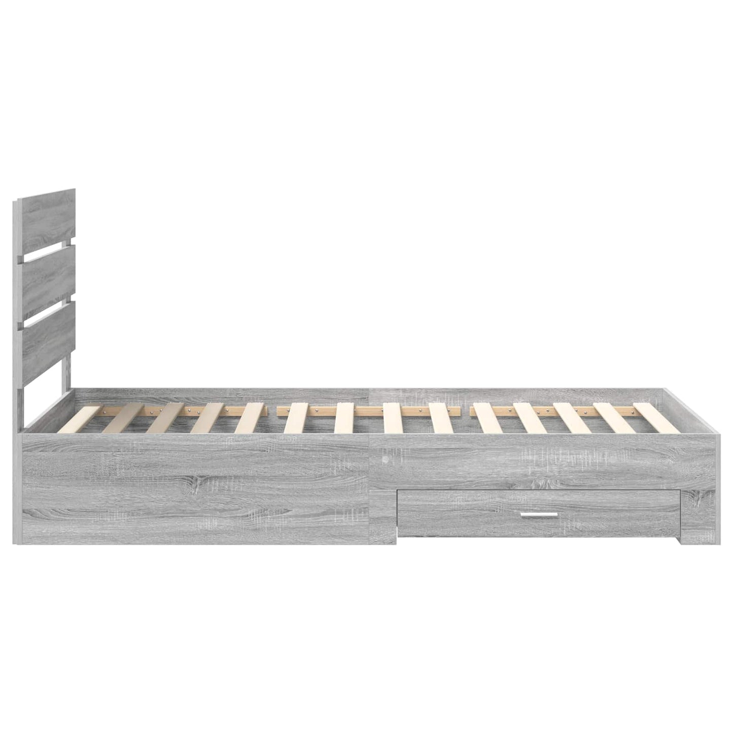 Struttura del letto Grigio Sonoma 90 x 190 cm Legno multistrato | homemem39