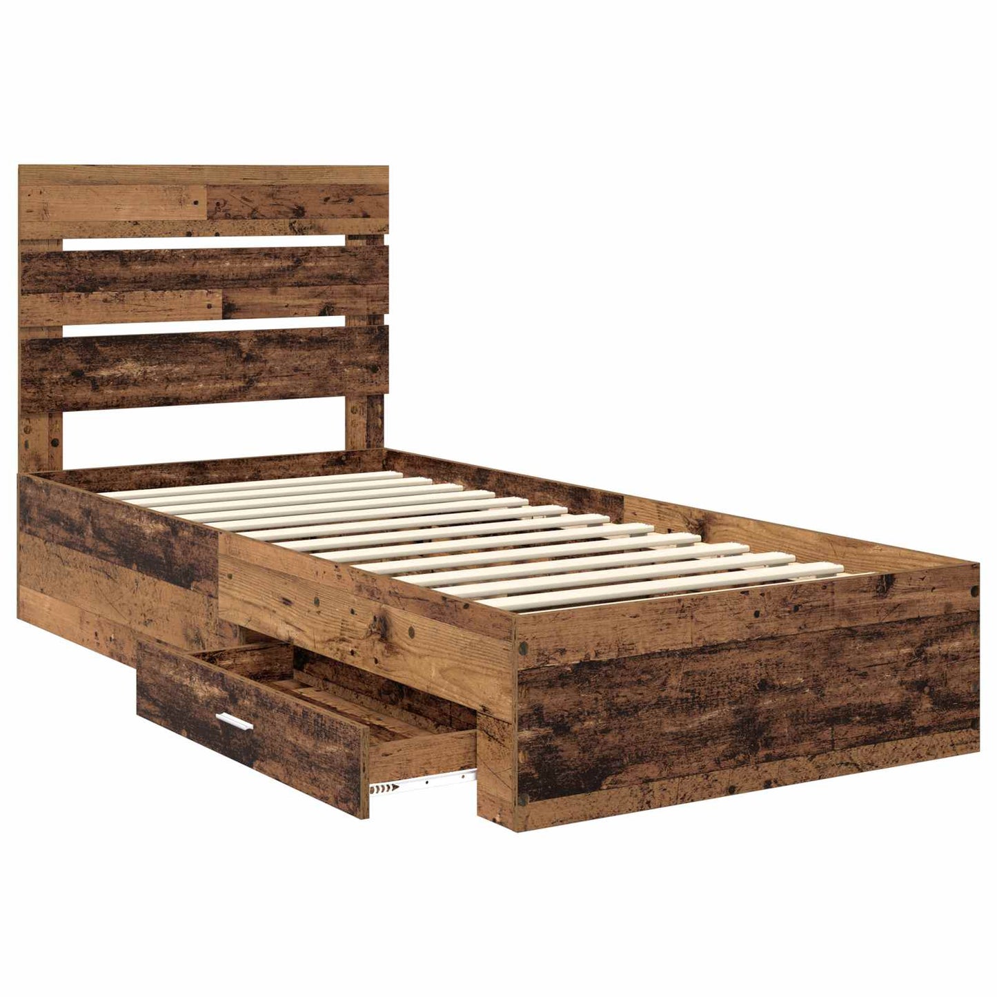Struttura del letto Legno vecchio 90 x 190 cm Legno multistrato | homemem39
