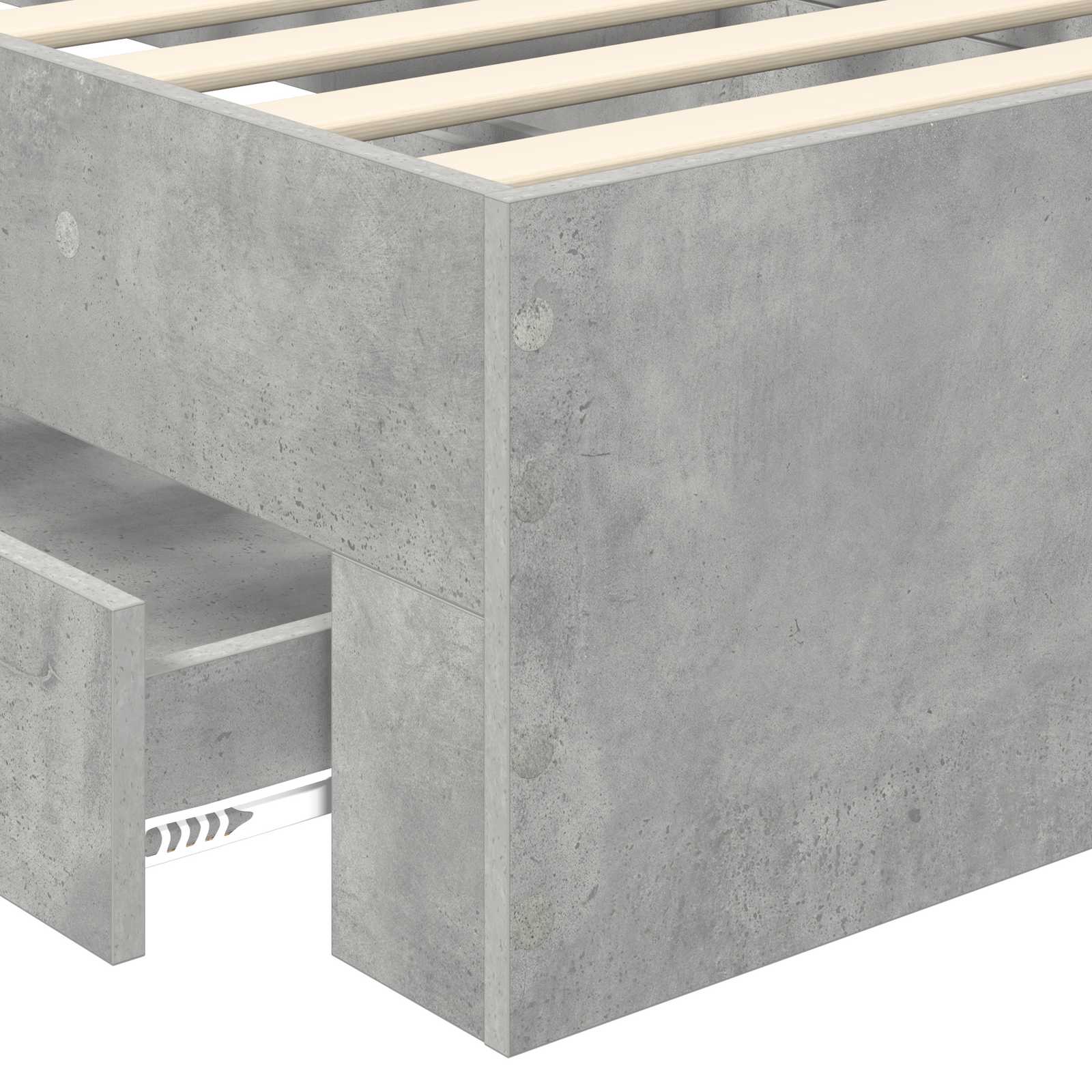 Struttura del letto Grigio Certo e Argento 70 x 190 cm | homemem39