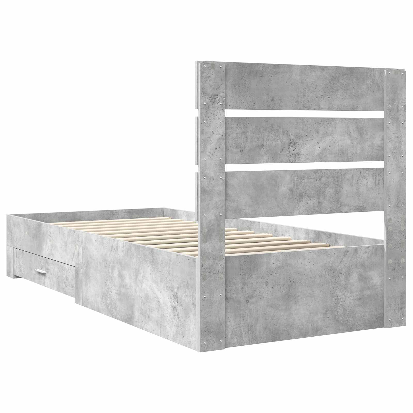 Struttura del letto Grigio Certo e Argento 70 x 190 cm | homemem39
