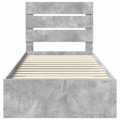 Struttura del letto Grigio Certo e Argento 70 x 190 cm