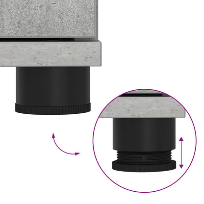 Panca per ingresso con cuscino Grigio cemento 80 x 38 x 46 cm