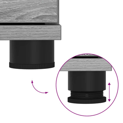 Panca per ingresso con cuscino Grigio Sonoma 80 x 38 x 46 cm