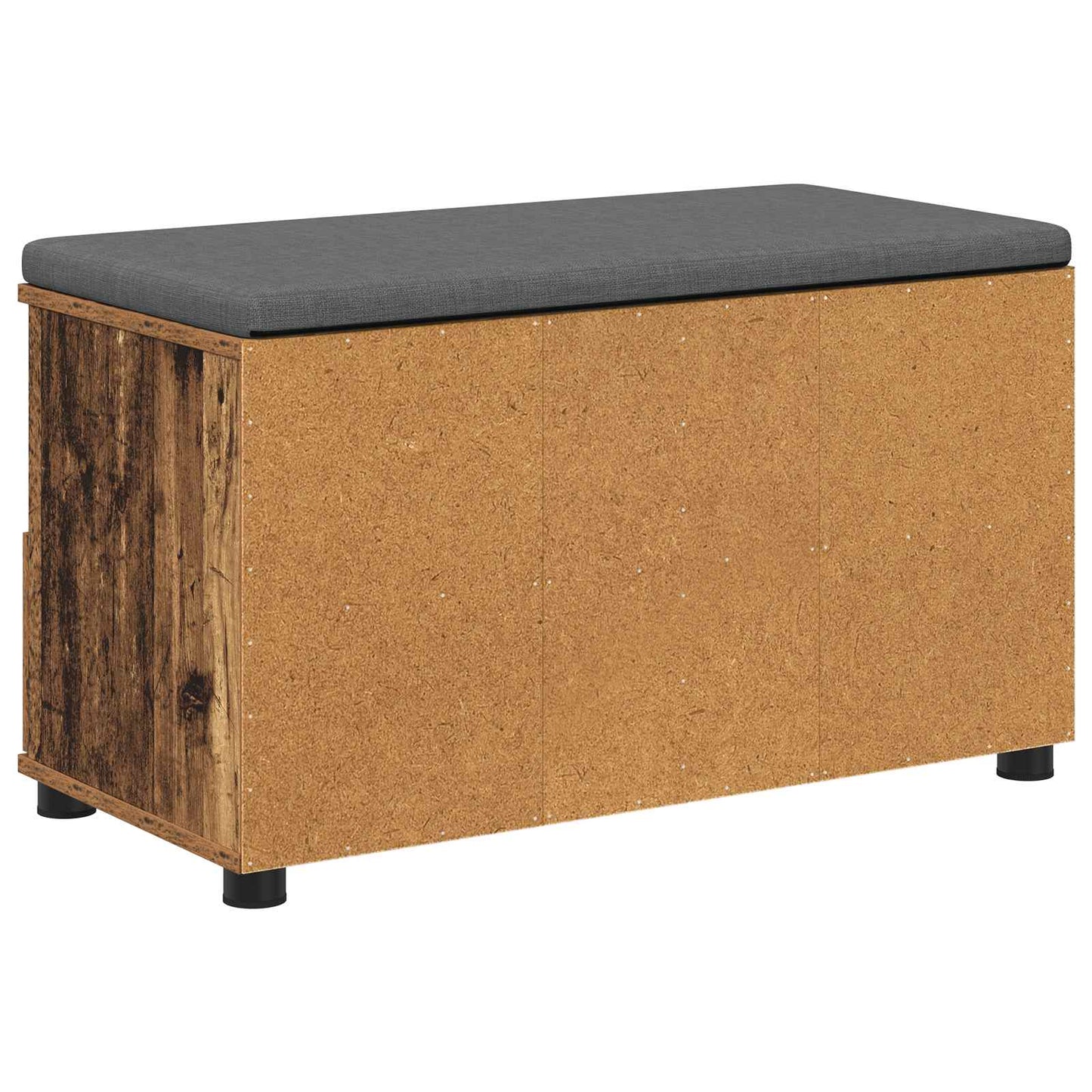 Panca per ingresso con cuscino Legno vecchio 80 x 38 x 46 cm