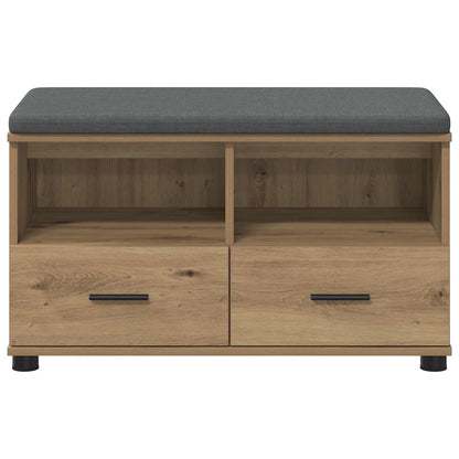 Panca per ingresso Rovere artigianale 80 x 38 x 46 cm