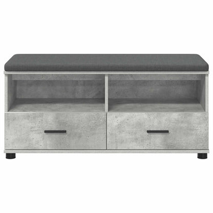 Panca per ingresso con cuscino Grigio Cemento 100 x 38 x 46 cm | homemem39