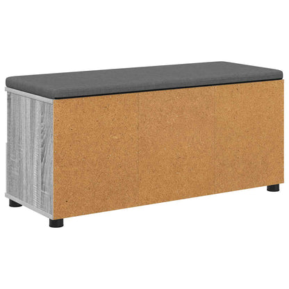 Panca per ingresso con cuscino Sonoma grigia 100 x 38 x 46 cm | homemem39