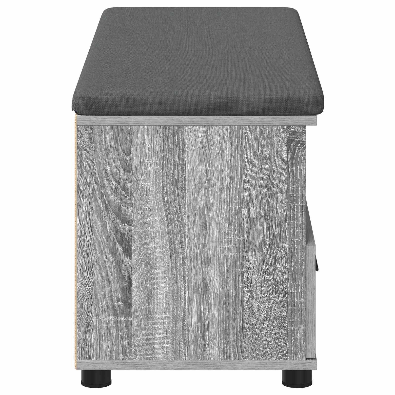 Panca per ingresso con cuscino Sonoma grigia 100 x 38 x 46 cm | homemem39