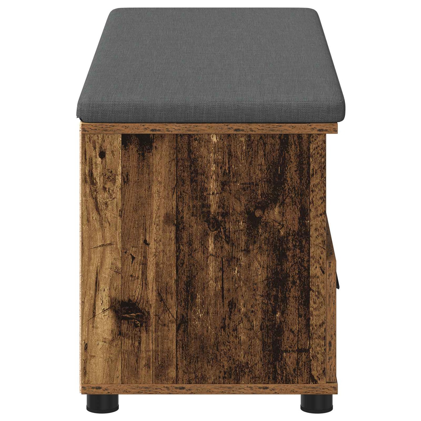 Panca per ingresso con cuscino Legno vecchio 100 x 38 x 46 cm | homemem39