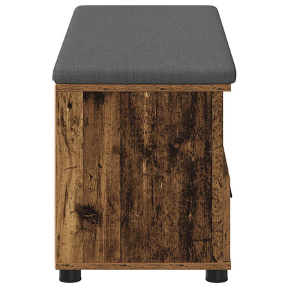 Panca per ingresso con cuscino Legno vecchio 100 x 38 x 46 cm | homemem39