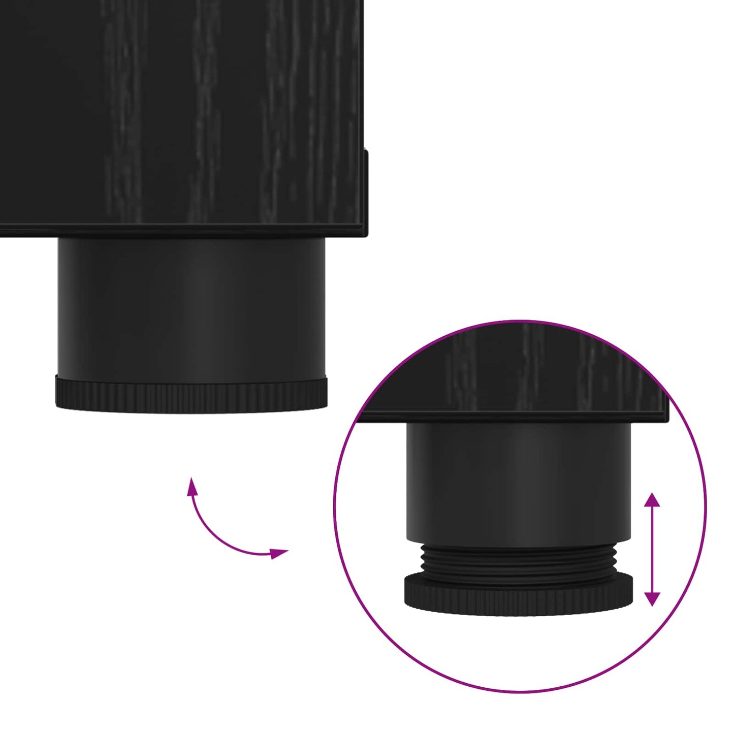 Panca per ingresso con cuscino Rovere Nero 60 x 38 x 46 cm