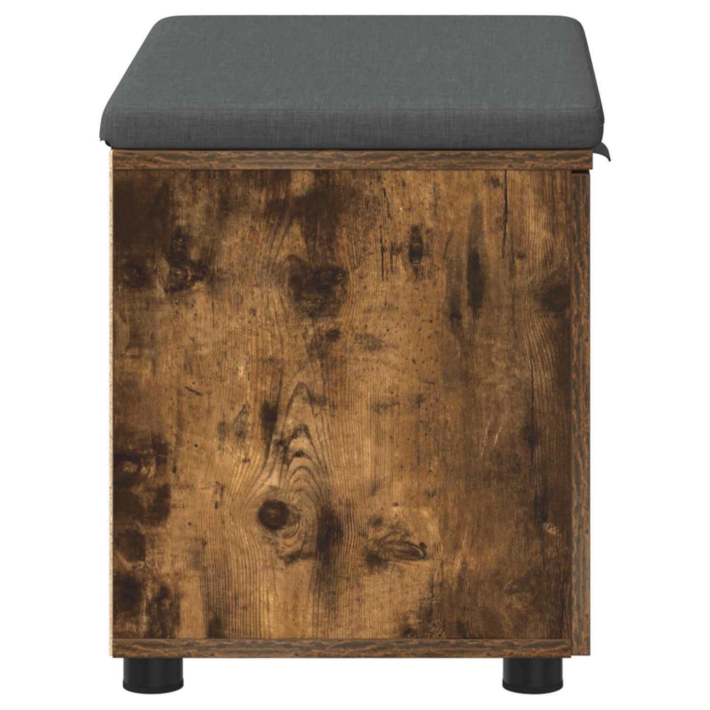 Panca per ingresso con cuscino Rovere fumé 60 x 38 x 46 cm