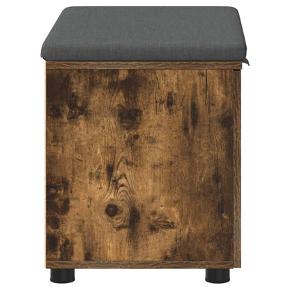 Panca per ingresso con cuscino Rovere fumé 60 x 38 x 46 cm