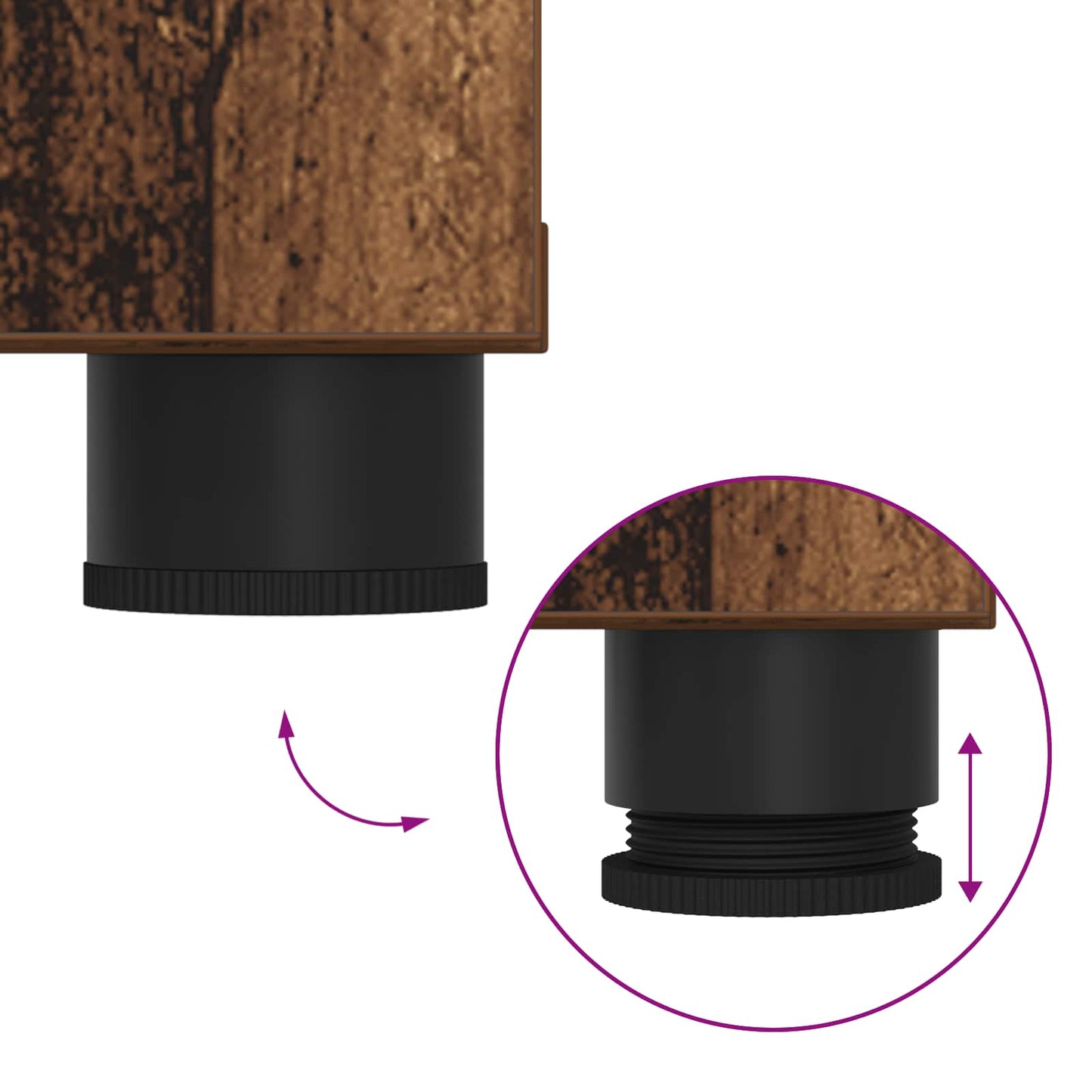 Panca per ingresso con cuscino Legno vecchio 60 x 38 x 46 cm | homemem39