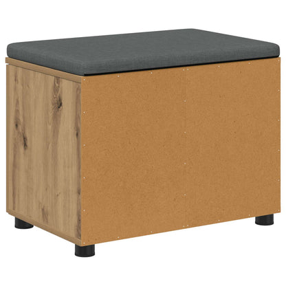 Panca per ingresso con porta Rovere artigianale 60 x 38 x 46 cm