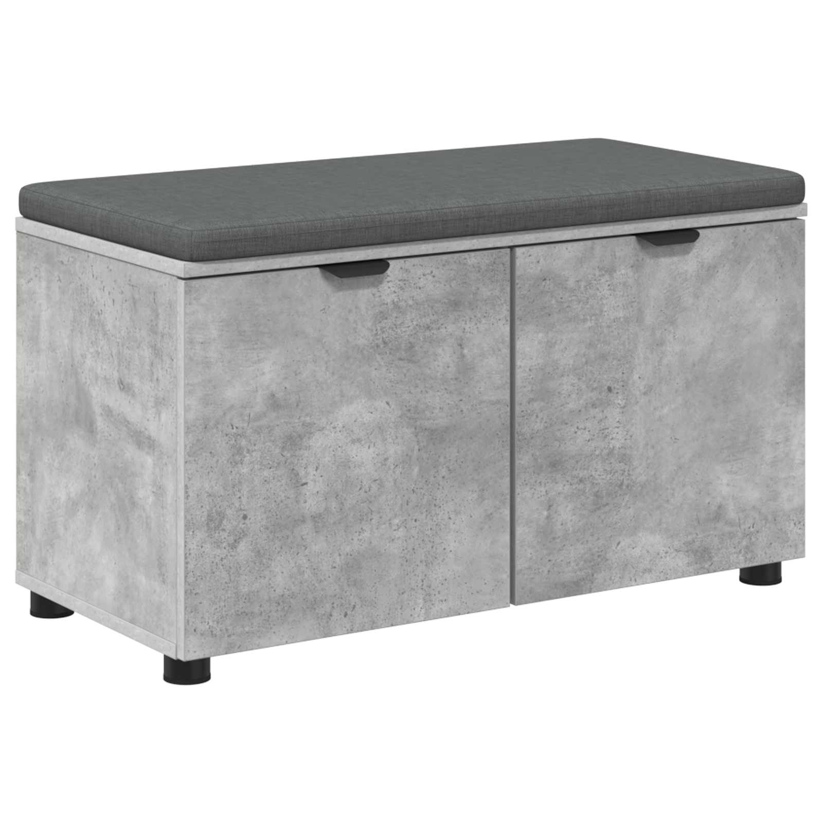 Panca per ingresso con cuscino Grigio Cemento 80 x 38 x 46 cm | homemem39