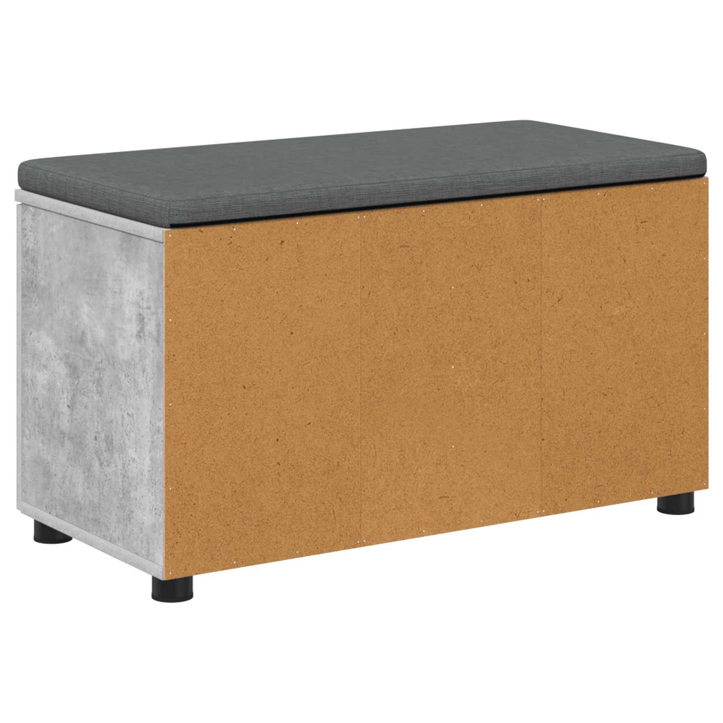 Panca per ingresso con cuscino Grigio Cemento 80 x 38 x 46 cm | homemem39