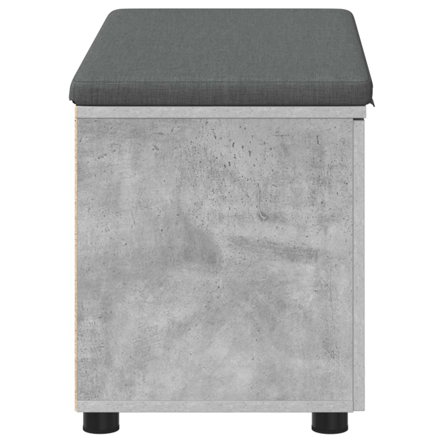 Panca per ingresso con cuscino Grigio Cemento 80 x 38 x 46 cm | homemem39